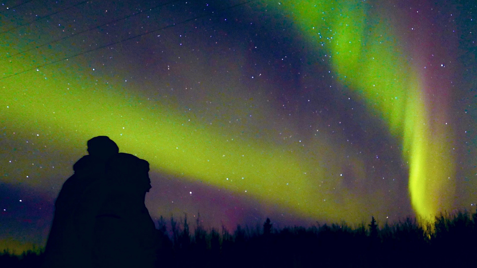 Yukon aurora northern lights winter ユーコンの冬のオーロラ